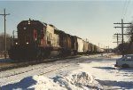 Westbound grain train